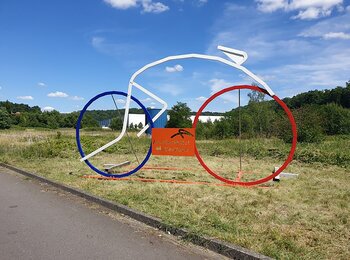 Un vélo de 4 mètres de haut pour le Tour de France